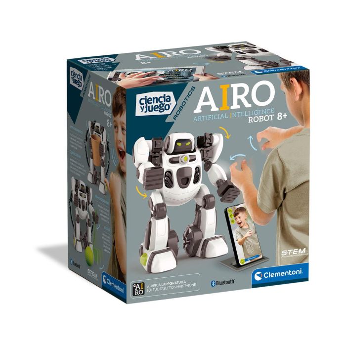 Robot airo multimedia inteligente con conexión bluetooth y aplicaciones para interactuar.