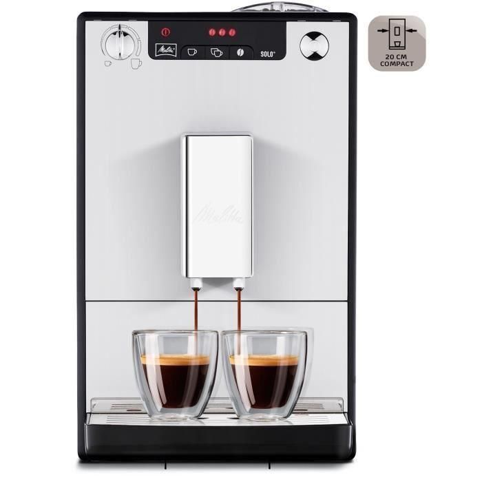 MELITTA E950-103 Máquina de espresso automática con molinillo Caffeo Solo - Plata 1 MELITTA E950-103 Máquina de espresso automática con molinillo Caffeo Solo - Plata 1
