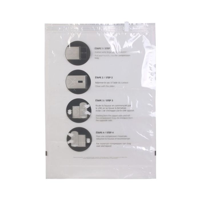 Jet Lag Juego de 2 Bolsas Vacío Maletas Reutilizables para Viaje S/L 35x50cm 40x60cm 5