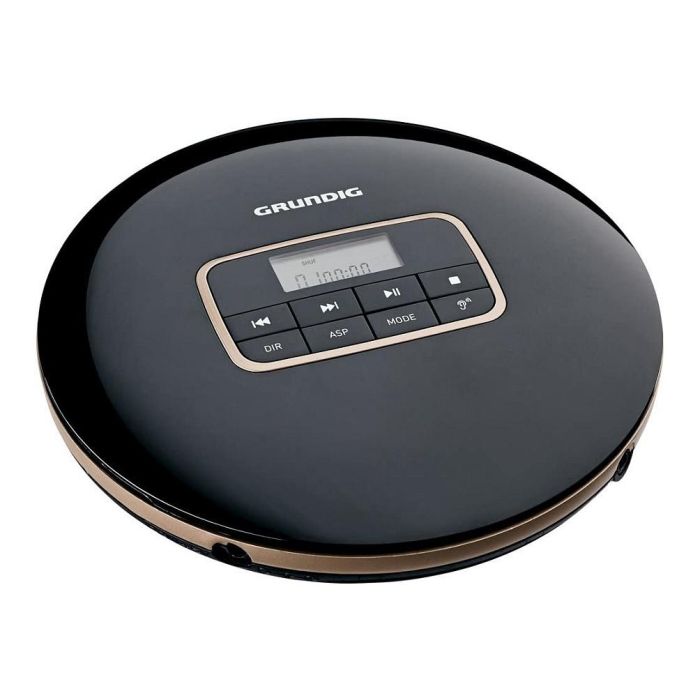 Grundig GCDP 8500 - Reproductor de CD Portátil con Batería Recargable, Negro/Plateado, Reproduce MP3, CD-R/RW, Entrada/Salida Línea