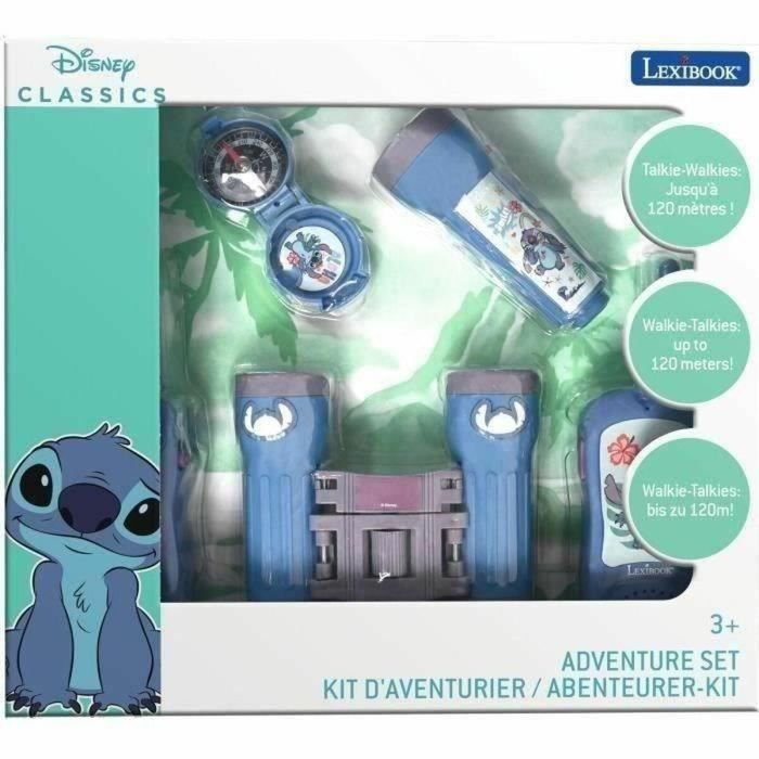 Lexibook Kit Aventurero con Walkie Talkies Stitch, Kikare, Brújula y Linterna para Niños 1 Lexibook Kit Aventurero con Walkie Talkies Stitch, Kikare, Brújula y Linterna para Niños 1