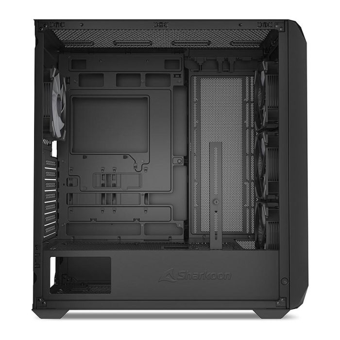 Sharkoon AK3 RGB ATX Midi Tower PC Negro con Panel de Vidrio Templado y Iluminación RGB para Placas ATX, micro ATX, Mini-ITX