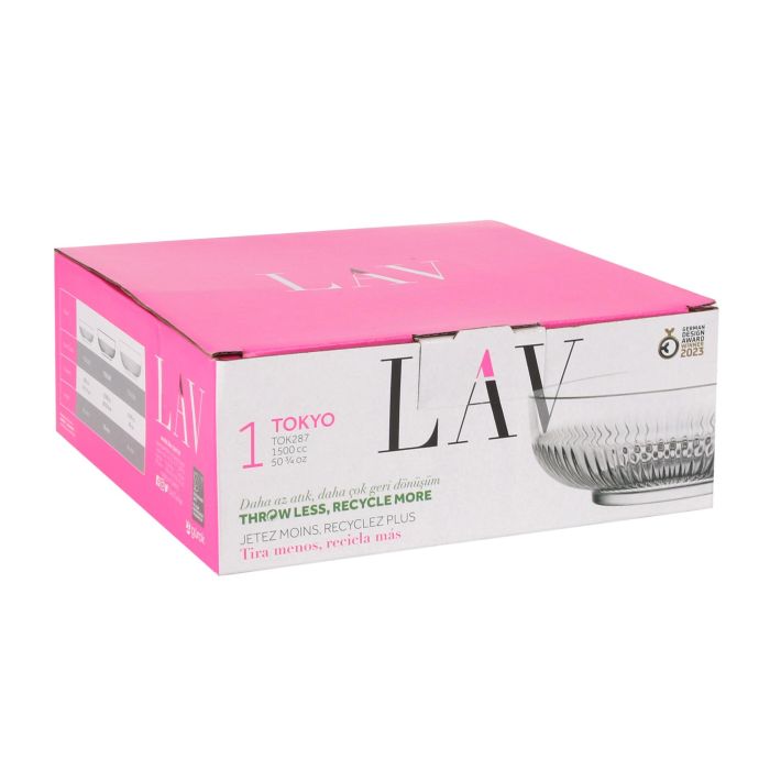 Lav Ensaladera Tokyo 1500cc 20 cm x 7,5 cm x 20 cm (6 Unidades) 7
