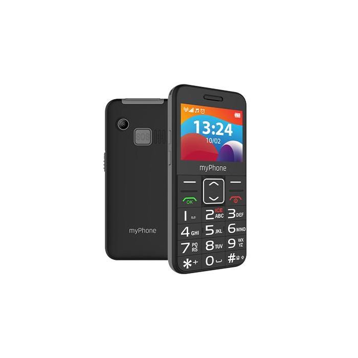 Myphone Halo 3 LTE - Teléfono móvil básico 4G con botón SOS, teclas grandes retroiluminadas, pantalla 2.3 pulgadas y base de carga - Batería 1400 mAh