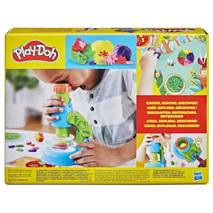 Play-Doh Microscopio Luminoso G0494 Hasbro, Juguete Educativo para Crear y Explorar Figuras con Plastilina Play-Doh Microscopio Luminoso G0494 Hasbro, Juguete Educativo para Crear y Explorar Figuras con Plastilina