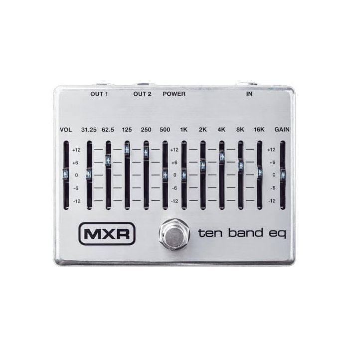 MXR Pedal Ecualizador Gráfico de 10 Bandas para Guitarra/Bajo, MXR M108S