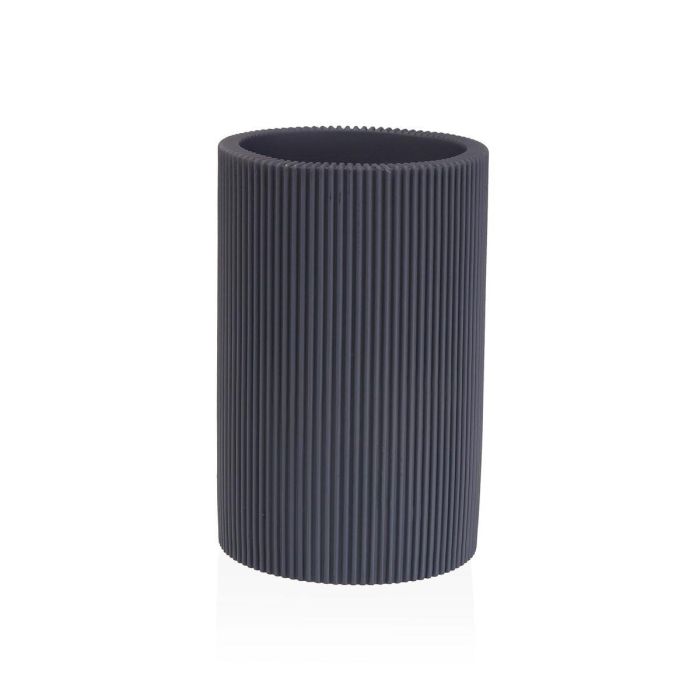 Portacepillos de Dientes Versa Gris Resina 7,5 x 11,5 x 7,5 cm 0 Portacepillos de Dientes Versa Gris Resina 7,5 x 11,5 x 7,5 cm 0