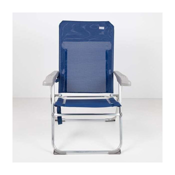 Silla playa plegable aluminio 6 pisiciones 47x60x94 cm con asa. 5 Silla playa plegable aluminio 6 pisiciones 47x60x94 cm con asa. 5