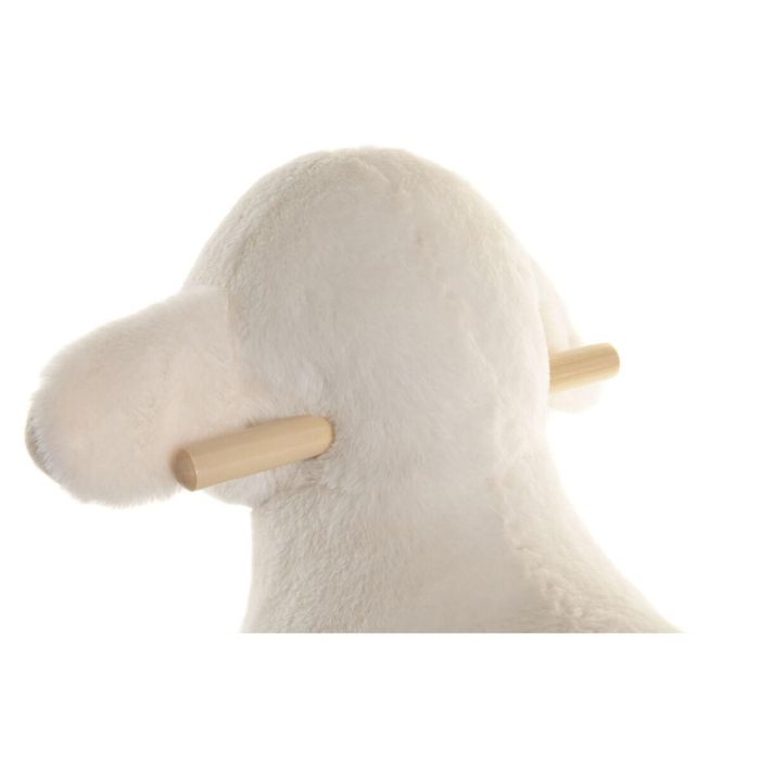 DKD Home Decor Mecedora Infantil de Oveja, Poliéster y Madera, Blanco/Natural, 33 x 50 x 64 cm 2 DKD Home Decor Mecedora Infantil de Oveja, Poliéster y Madera, Blanco/Natural, 33 x 50 x 64 cm 2