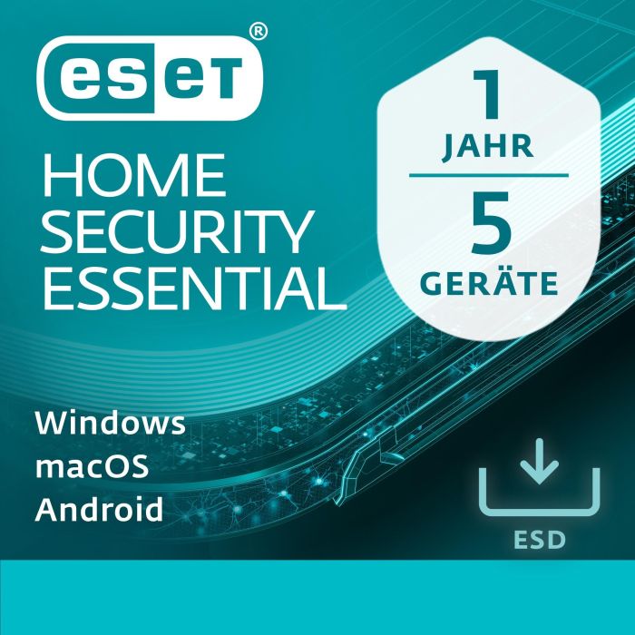 ESET Home Security Essential - 5 Usuarios, 1 Año - Descarga ESD