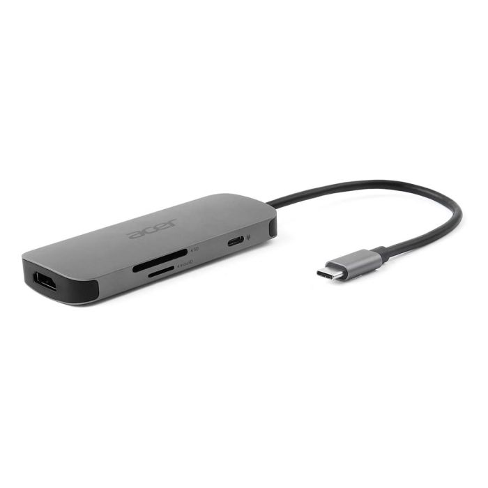 Acer 7-in-1 Type-C Dongle USB 3.2 Gen 1, HDMI, Lector Tarjetas SD/MicroSD, Power Delivery 100W, Plata, Hasta 3840x2160 3 Acer 7-in-1 Type-C Dongle USB 3.2 Gen 1, HDMI, Lector Tarjetas SD/MicroSD, Power Delivery 100W, Plata, Hasta 3840x2160 3