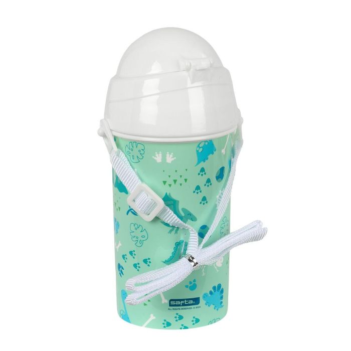 Botella de Agua Safta Dino Verde PVC 500 ml 1 Botella de Agua Safta Dino Verde PVC 500 ml 1