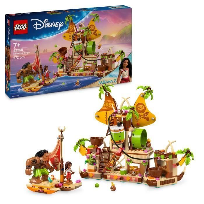 LEGO 43258 Disney Moana 2 El Barco Kakamora Set de Construcción para Niñas 7+ Años