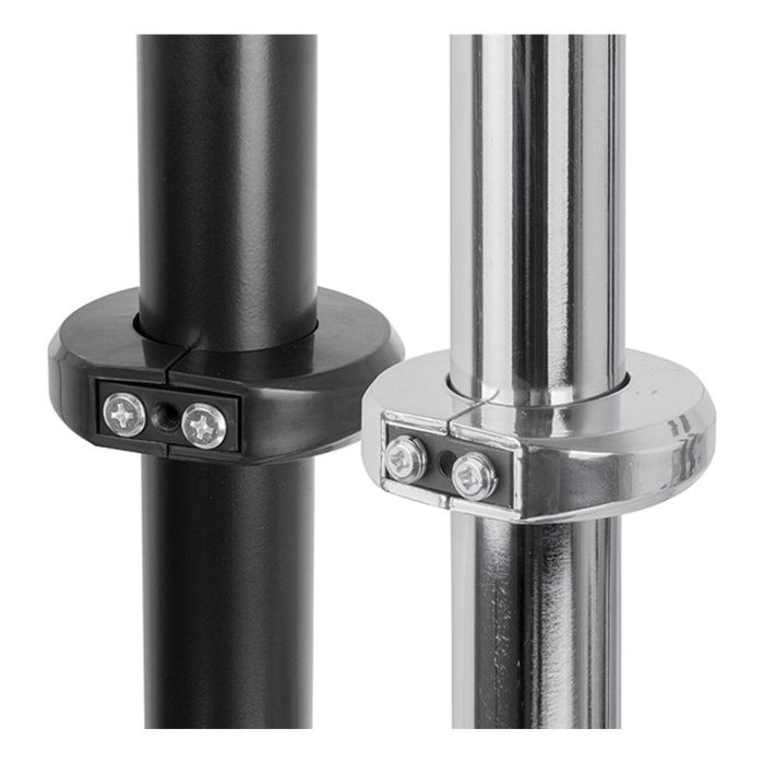 B-Tech BT7841 Collar Accesorio Ø50mm para Postes B-Tech Sistema 2 - 2 Piezas, Diseño Dividido para Montaje Rápido, Negro