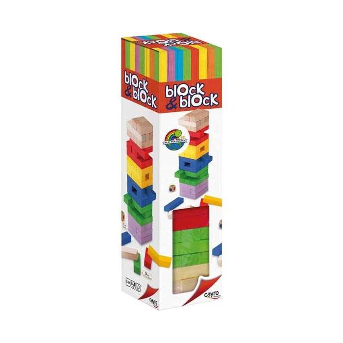 Juego block a block colores de madera 8x30x8 cm 3 Juego block a block colores de madera 8x30x8 cm 3