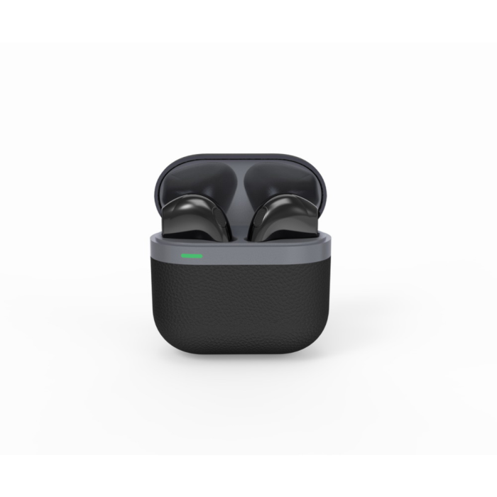 GEMBIRD Auriculares BT TWS Inalámbricos, Hasta 3 Horas de Batería, Estuche de Carga con 9 Horas Adicionales, Silenciamiento Automático de Música y Indicador LED