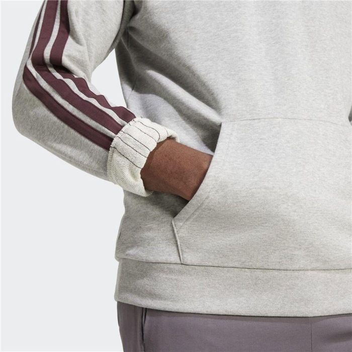 Sudadera con Capucha Hombre Adidas Colleg Hood Gris 1