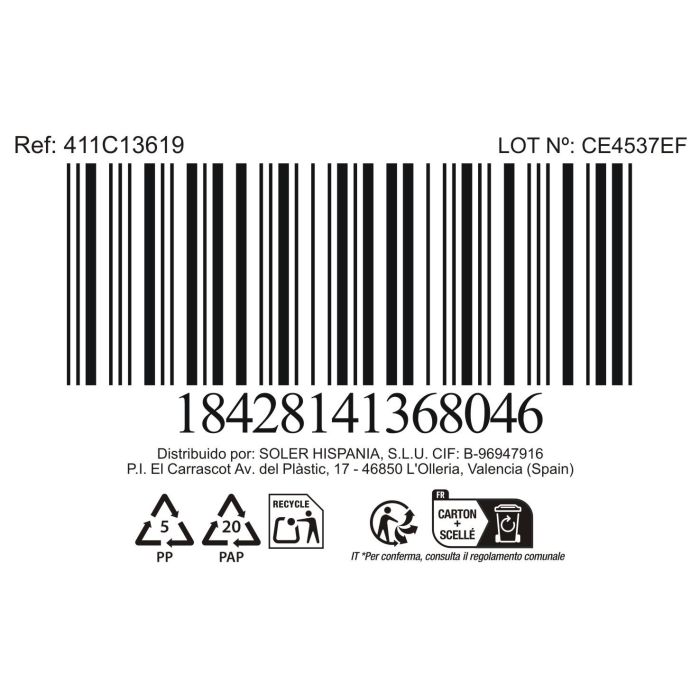 La Mediterranea Bol Rectangular 17.5 x 12.4 cm Milkycream (36 Unidades)