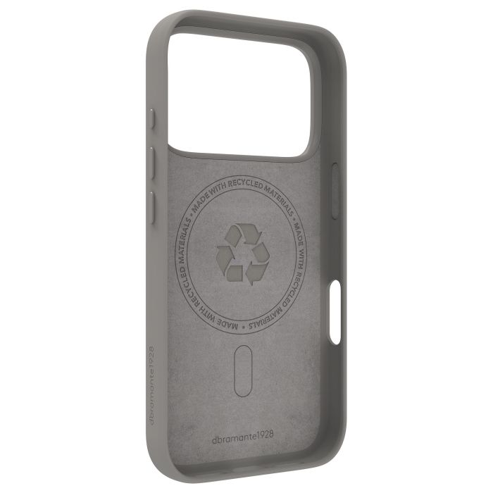 dbramante1928 Roskilde ICON Funda Trasera MagSafe para Apple iPhone 17 Pro - Compatible con Carga Inalámbrica - Resistente a Caídas - Gris 1