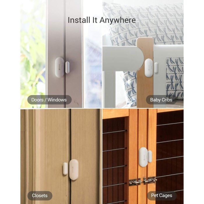 EZVIZ T2C sensor de puerta / ventana Inalámbrico Puerta/ventana Blanco 10 EZVIZ T2C sensor de puerta / ventana Inalámbrico Puerta/ventana Blanco 10
