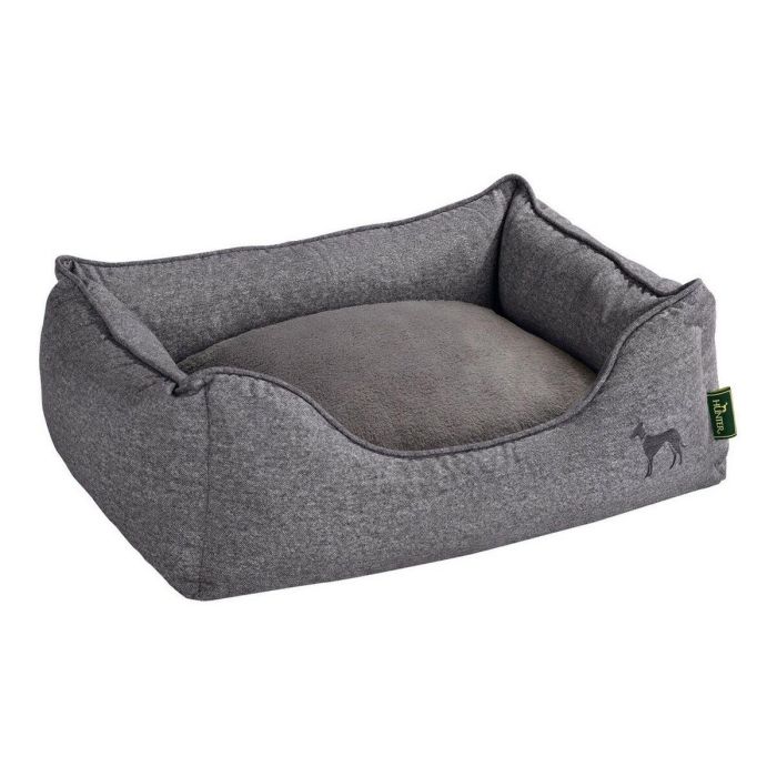 Hunter Sofá Boston 80x60 cm Gris para Perros con Cojín Reversible y Funda Lavable