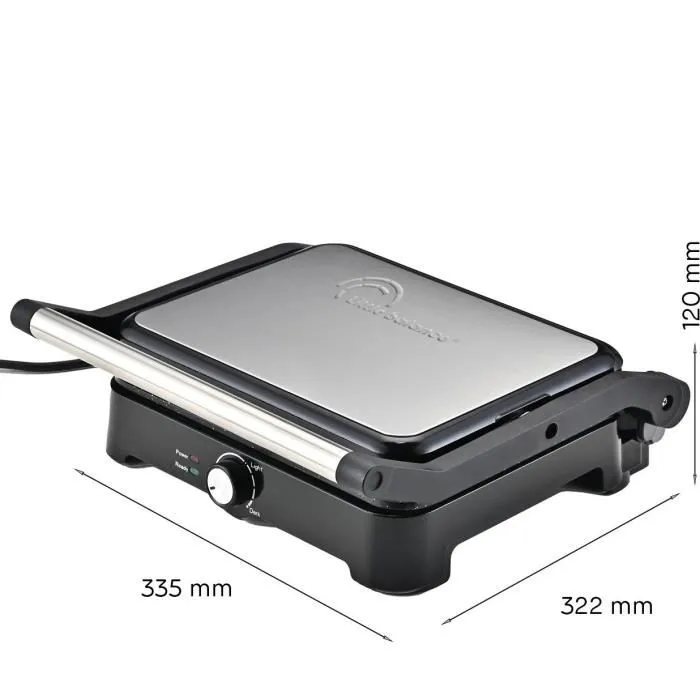 Little Balance 8744 Parrilla para carne Speed grill 2000 W 2 posiciones Negro 2