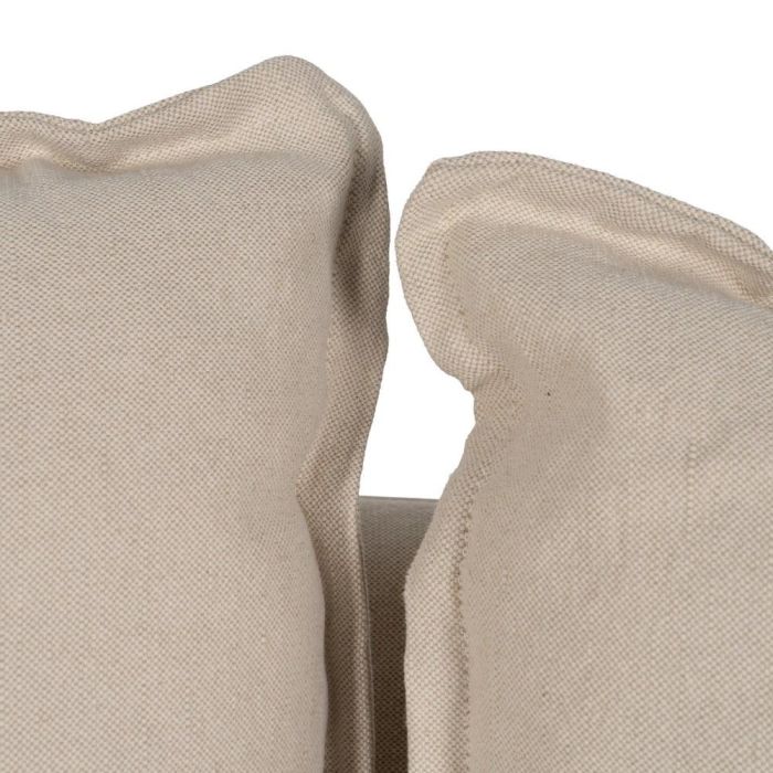 Sofá 2 Plazas Crema Tejido-Madera 160 X 95 X 85 cm