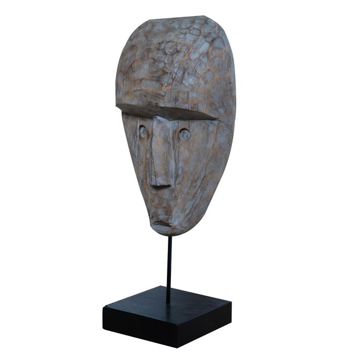 DKD Home Decor Masks 2c25 Figura Tropical Suar y Hierro 17 x 76 x 32 cm