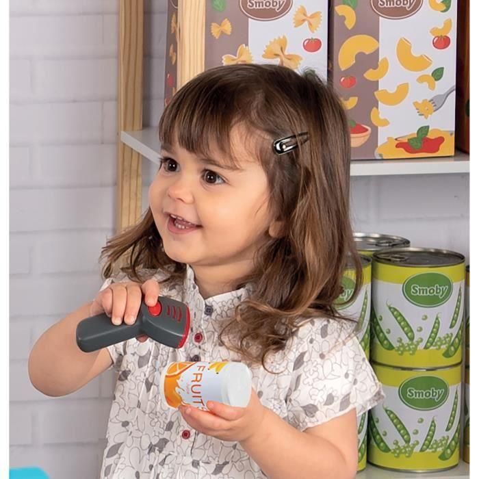 Smoby Gran Caja Registradora de Juguete con 30 Accesorios Incluidos - Edad +3 Años 2