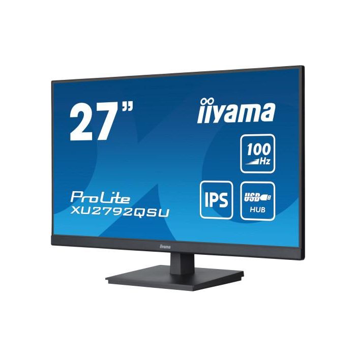 Iiyama Monitor ProLite XU2792QSU-B6 27" IPS WQHD 100Hz 0.4ms USB HDMI DisplayPort 3