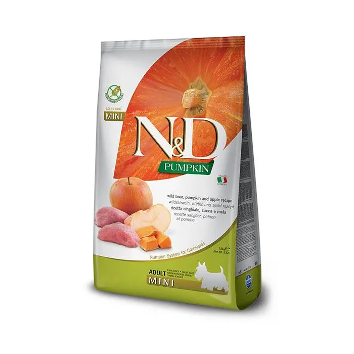 Farmina N&D Dog Alimento para perros adultos con jabalí y calabaza, sin cereales, 800 gr Farmina N&D Dog Alimento para perros adultos con jabalí y calabaza, sin cereales, 800 gr