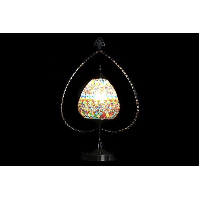 DKD Home Decor Lámpara Sobremesa Árabe Casablanca Metal Cristal Multicolor 32.5 x 47.5 x 16 cm (2 Unidades) 1 DKD Home Decor Lámpara Sobremesa Árabe Casablanca Metal Cristal Multicolor 32.5 x 47.5 x 16 cm (2 Unidades) 1