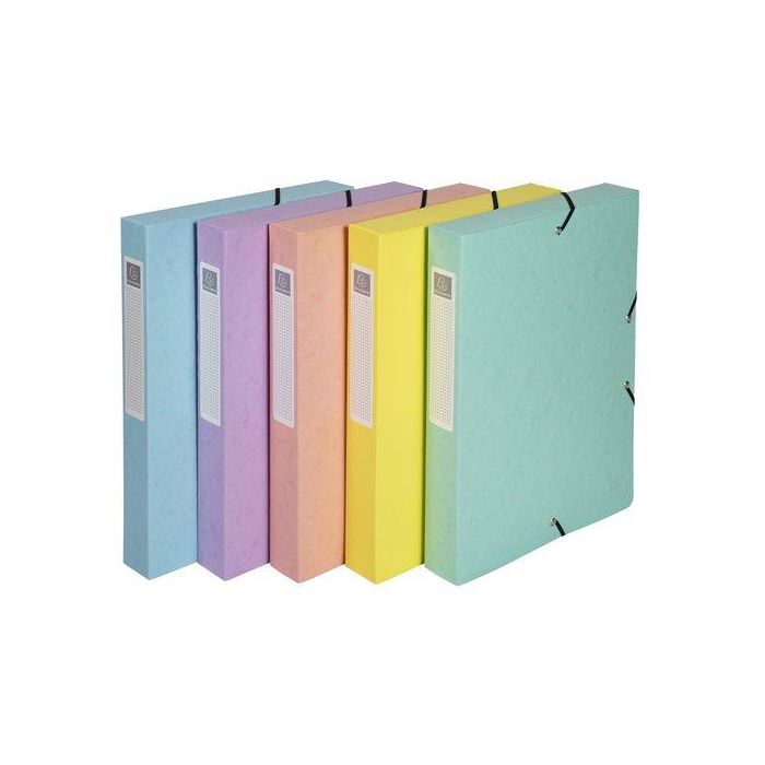 Carpeta De Proyectos Exacompta Aquarel Carton A4 Gomas 6 Cm Surtido (5 Col.)