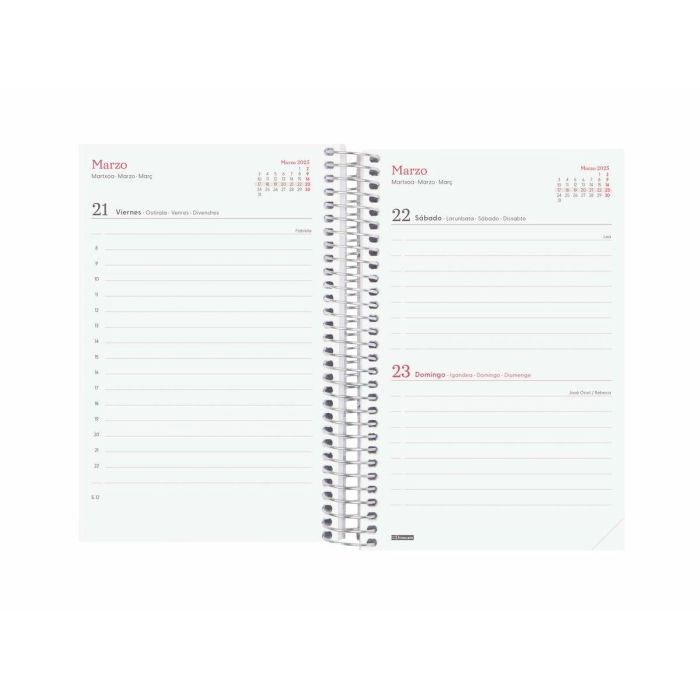 Agenda Finocam DESIGN COLLECTION 11,7 x 18,1 cm 2025 Floral 2