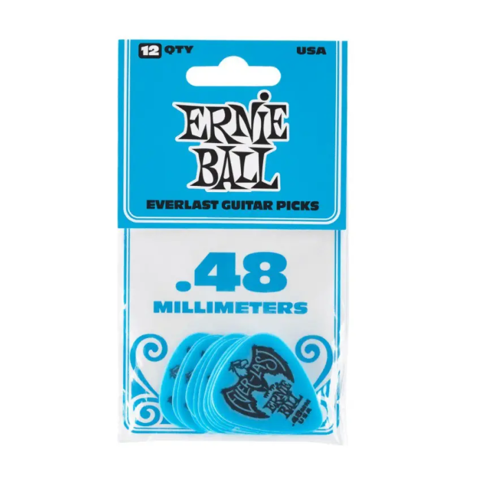 Ernie Ball Púas Everlast Azul 0,48 Mm - 12 Unidades 1 Ernie Ball Púas Everlast Azul 0,48 Mm - 12 Unidades 1