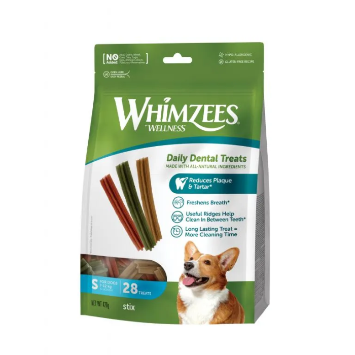 Whimzees Bag Stix S 28 Unidades