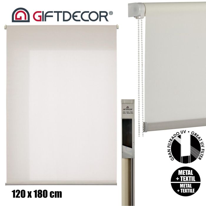Estor Crema 120X180 Cm Giftdecor (6 Unidades) 3 Estor Crema 120X180 Cm Giftdecor (6 Unidades) 3