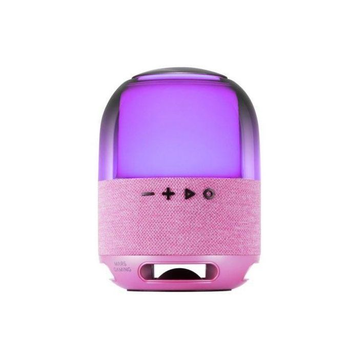 Mars Gaming Altavoz Bluetooth MS-FLOW 15W RGB Rosa con Orbilight 1 Mars Gaming Altavoz Bluetooth MS-FLOW 15W RGB Rosa con Orbilight 1