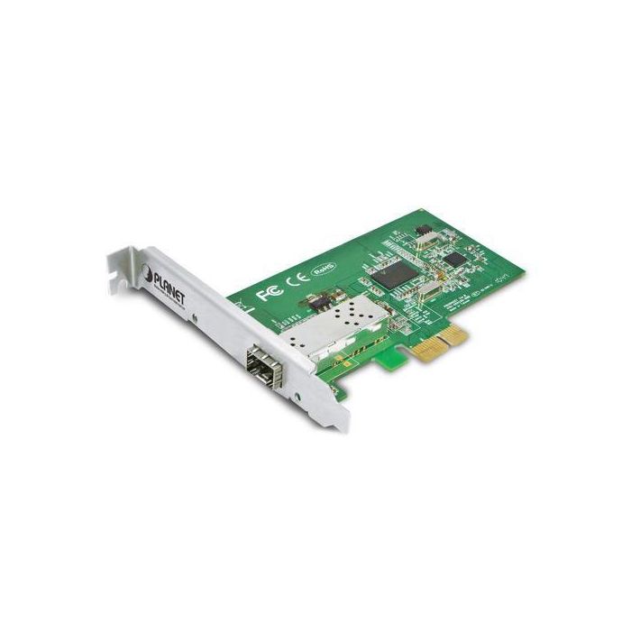 Planet ENW-9701 Adaptador de Red Gigabit Ethernet PCI Express Fibra 1000Base-SX/LX SFP 2000Mbps Dúplex Completo para Servidores y Workstations