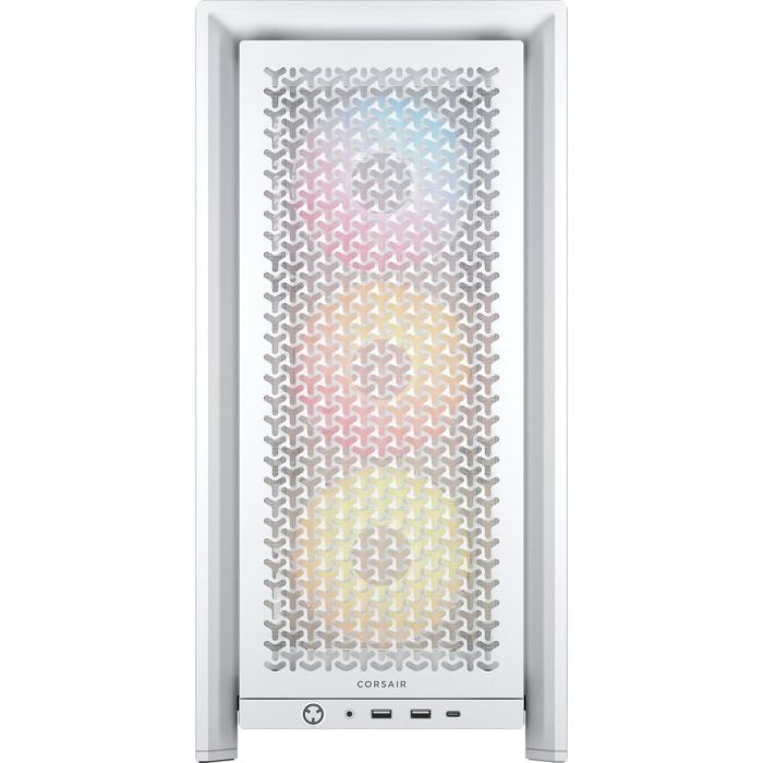 Corsair 4000D RS ARGB Blanca Caja ATX Semitorre con Panel de Vidrio Templado 1