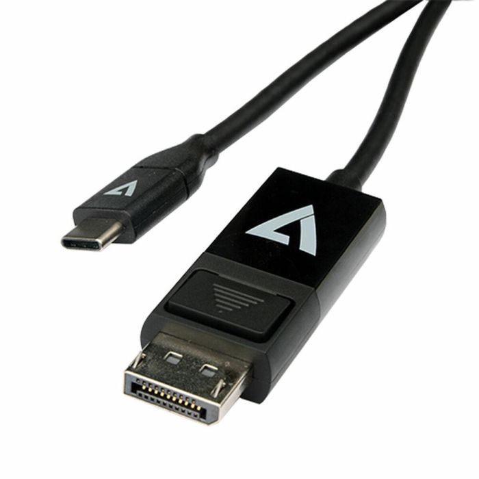 Adaptador USB-C a DisplayPort V7 V7UCDP-2M Negro Adaptador USB-C a DisplayPort V7 V7UCDP-2M Negro