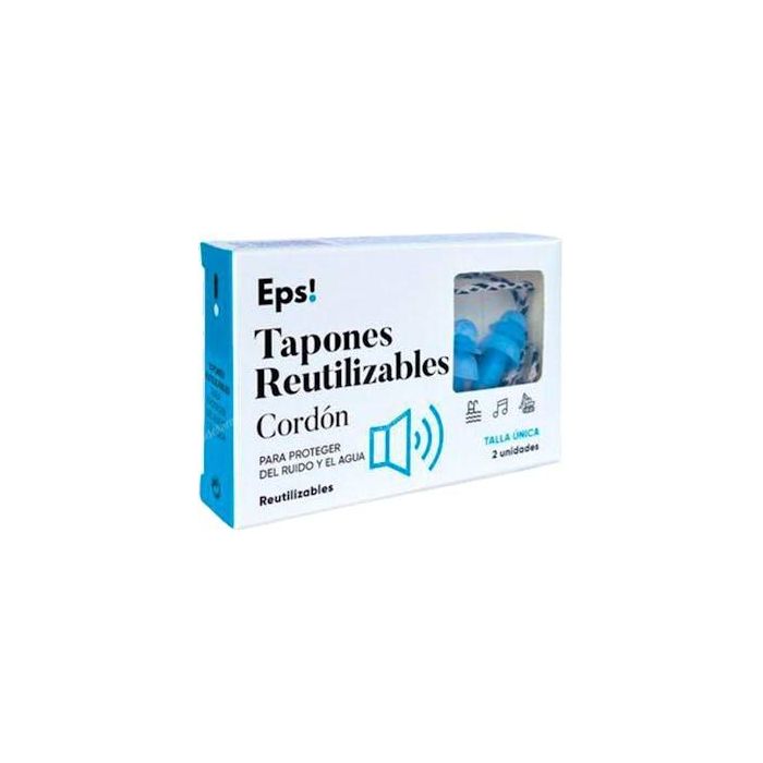 Eps! Tapón Reutilizable con Cordón 2 Unidades