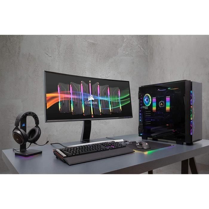 Corsair CMW16GX4M2C3200C16 Memoria RAM Vengeance RGB Pro DDR4 16GB (2x8GB) 3200MHz CAS 16 LED RGB 4 Corsair CMW16GX4M2C3200C16 Memoria RAM Vengeance RGB Pro DDR4 16GB (2x8GB) 3200MHz CAS 16 LED RGB 4