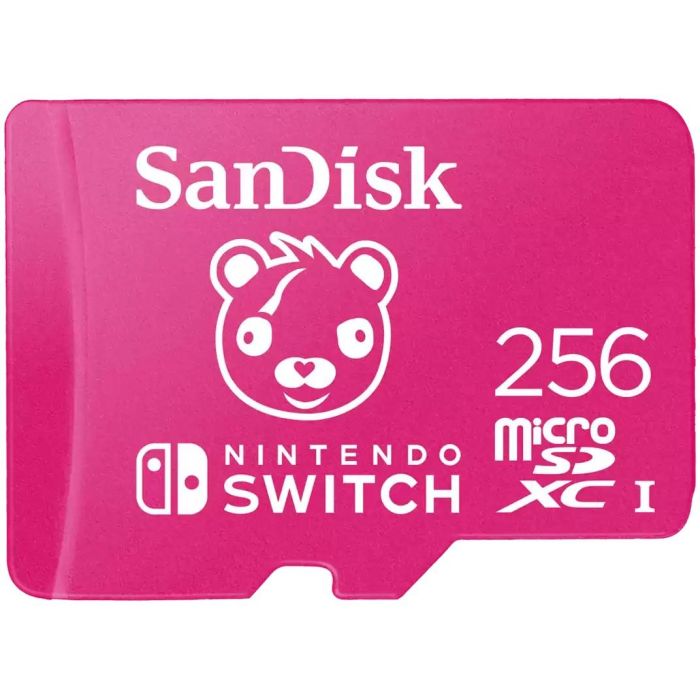Sandisk Tarjeta de Memoria microSDXC de 256GB para Nintendo Switch - Fortnite Edition, 100MB/s