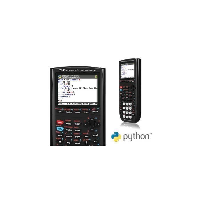Calculadora gráfica Python TI-82 Advanced Edition de TEXAS INSTRUMENTS - Negro 2 Calculadora gráfica Python TI-82 Advanced Edition de TEXAS INSTRUMENTS - Negro 2