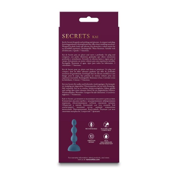 Vibrador anal NS Novelties Secrets 2 Vibrador anal NS Novelties Secrets 2