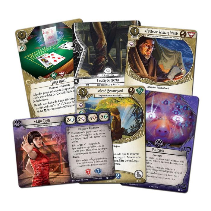 Fantasy Flight Games Arkham Horror LCG Los Confines Expansión de Investigadores Juego de Cartas Español 1
