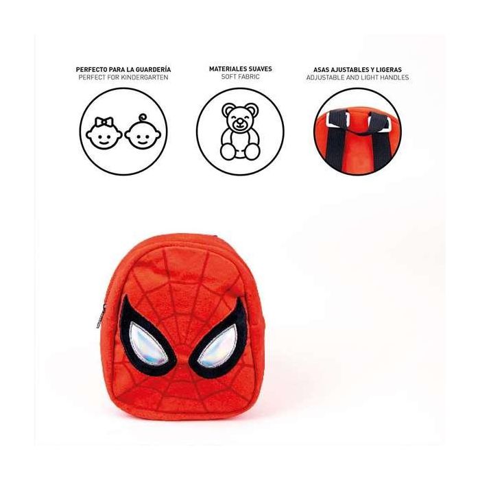 Mochila Escolar Spider-Man Rojo 18 x 22 x 8 cm 3