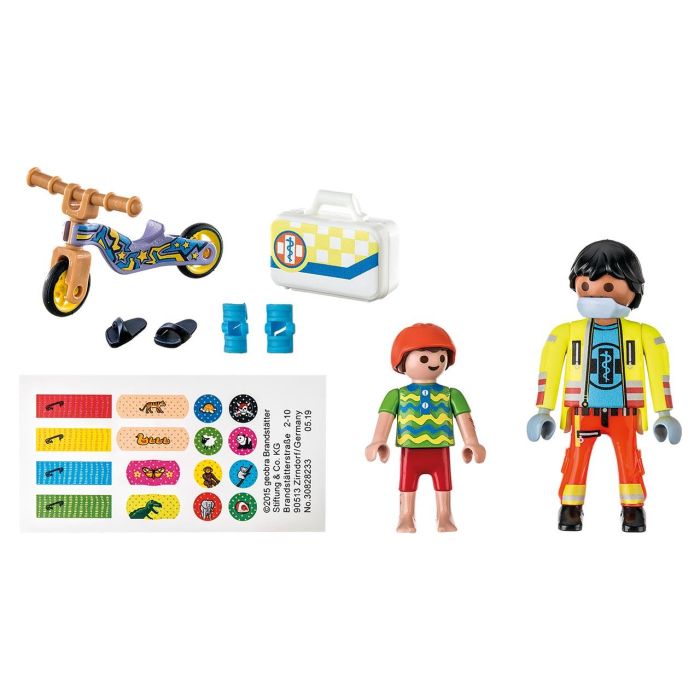 Playmobil Paramédico con Paciente 71245 City Life Juguete para Niños y Niñas a partir de 4 años 1