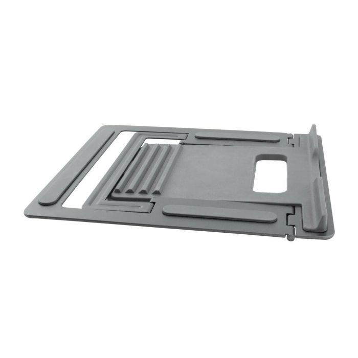 Coolbox Soporte Atril Portátil Hasta 17 Pulgadas, Aleación de Aluminio, Gris Espacial, 4 Posiciones Ajustables 1